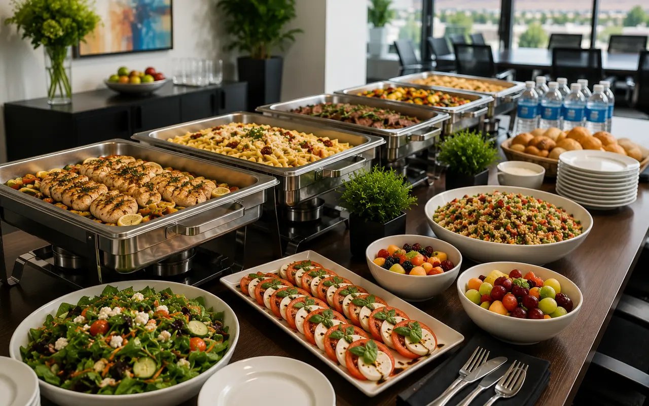 Office lunch catering trays, corporate catering in Las Cruces, NM