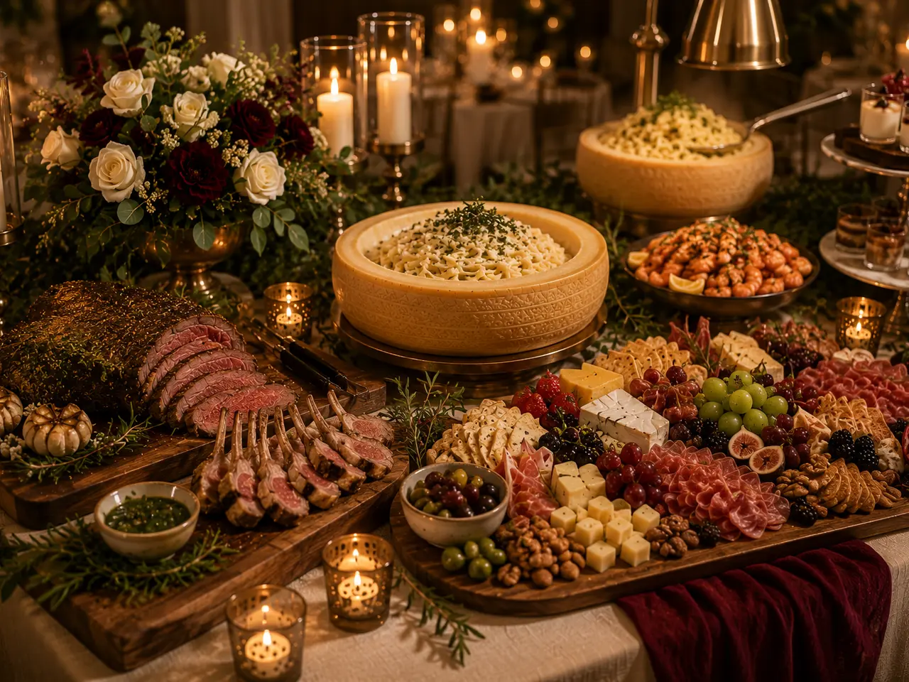 Catering buffet of hearty comfort dishes in Las Cruces, NM